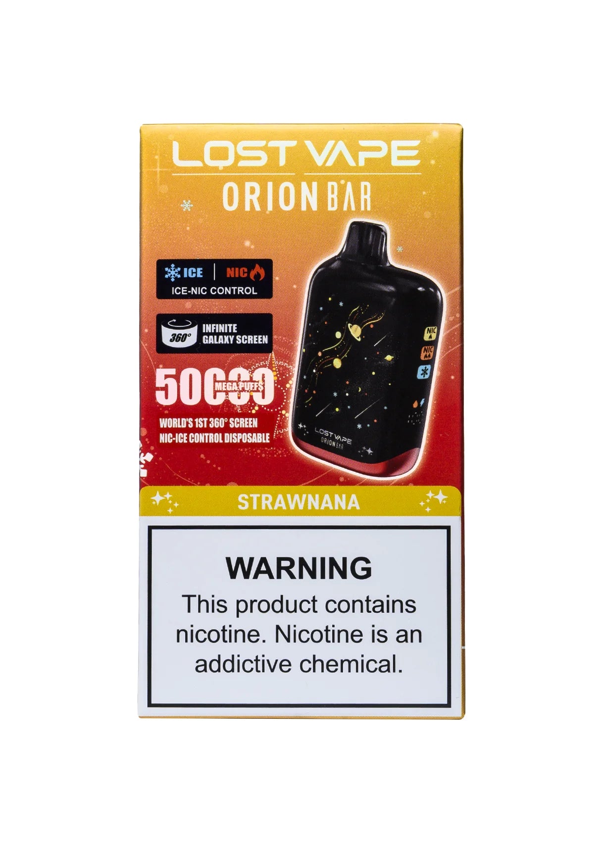 Lost Vape Orion Bar 50K Strawnana product packaging