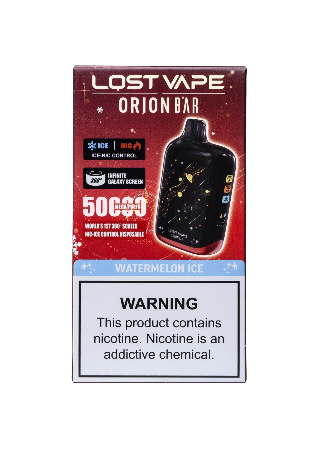 Lost Vape Orion Bar 50K Watermelon Ice product packaging