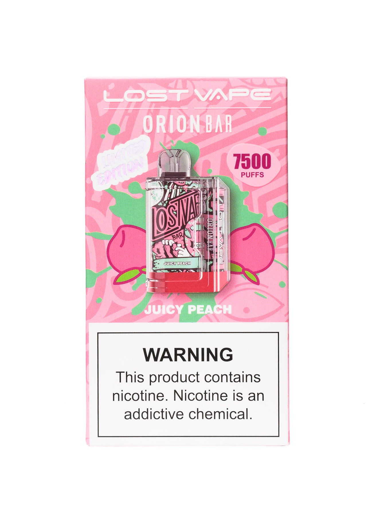 Lost Vape Orion Bar 7500 Juicy Peach | GetPop Lost Vape Orion Bar 7500 Juicy Peach | GetPop