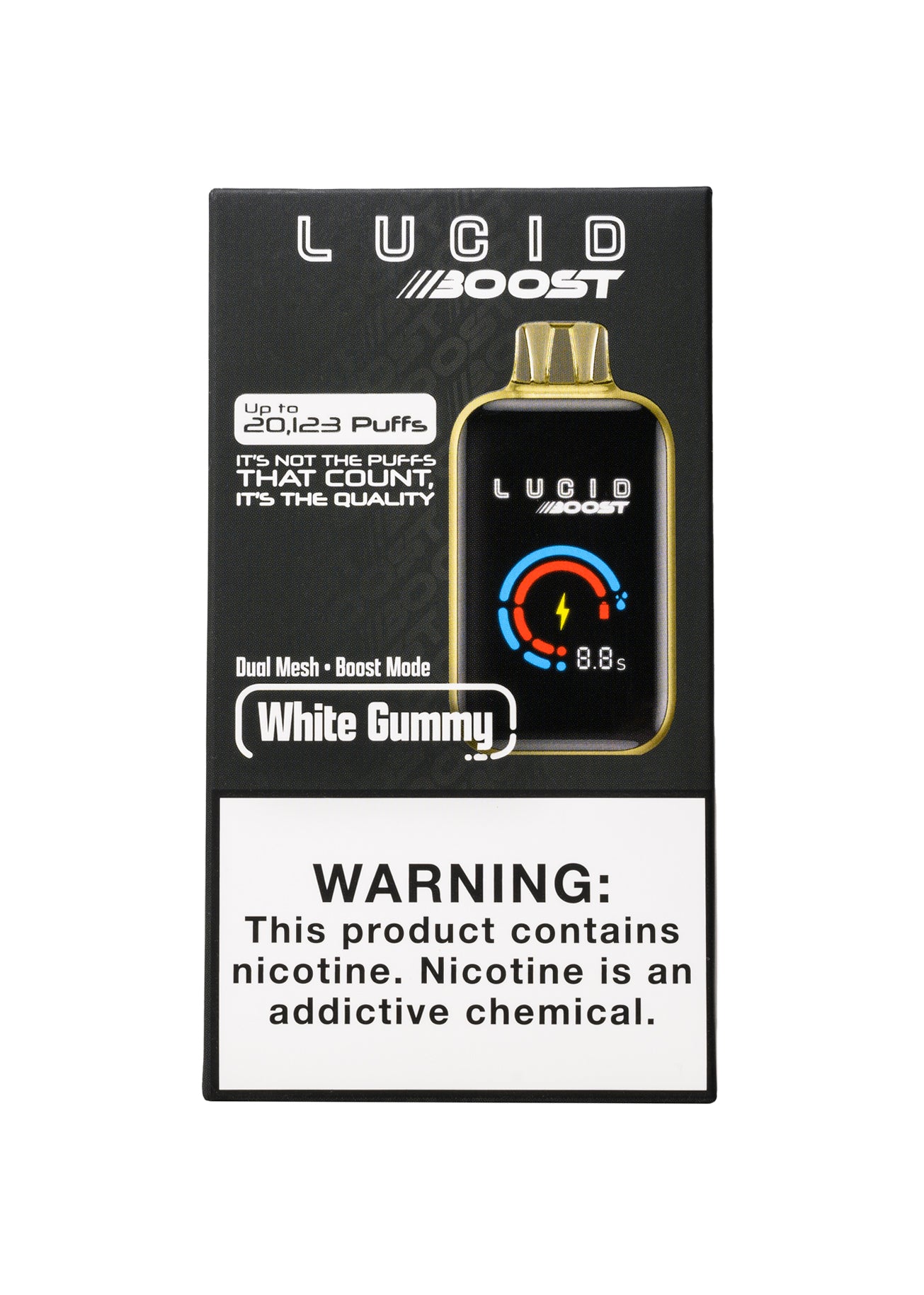 Lucid Boost 20K White Gummy