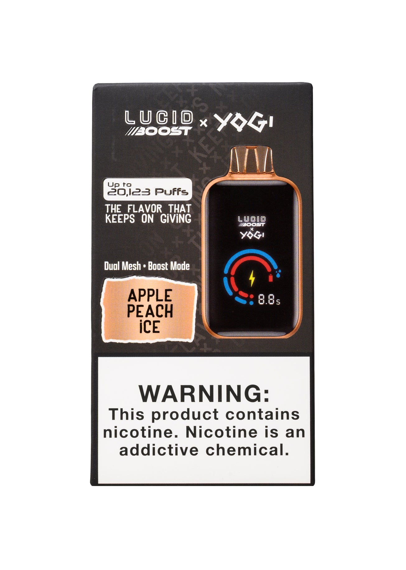 Lucid Boost x Yogi 20K Apple Peach Ice