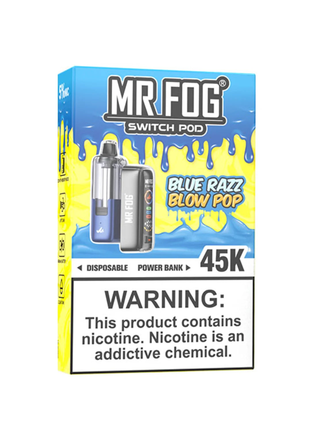Mr Fog Switch Pod 45K Kit Blue Razz Blow Pop