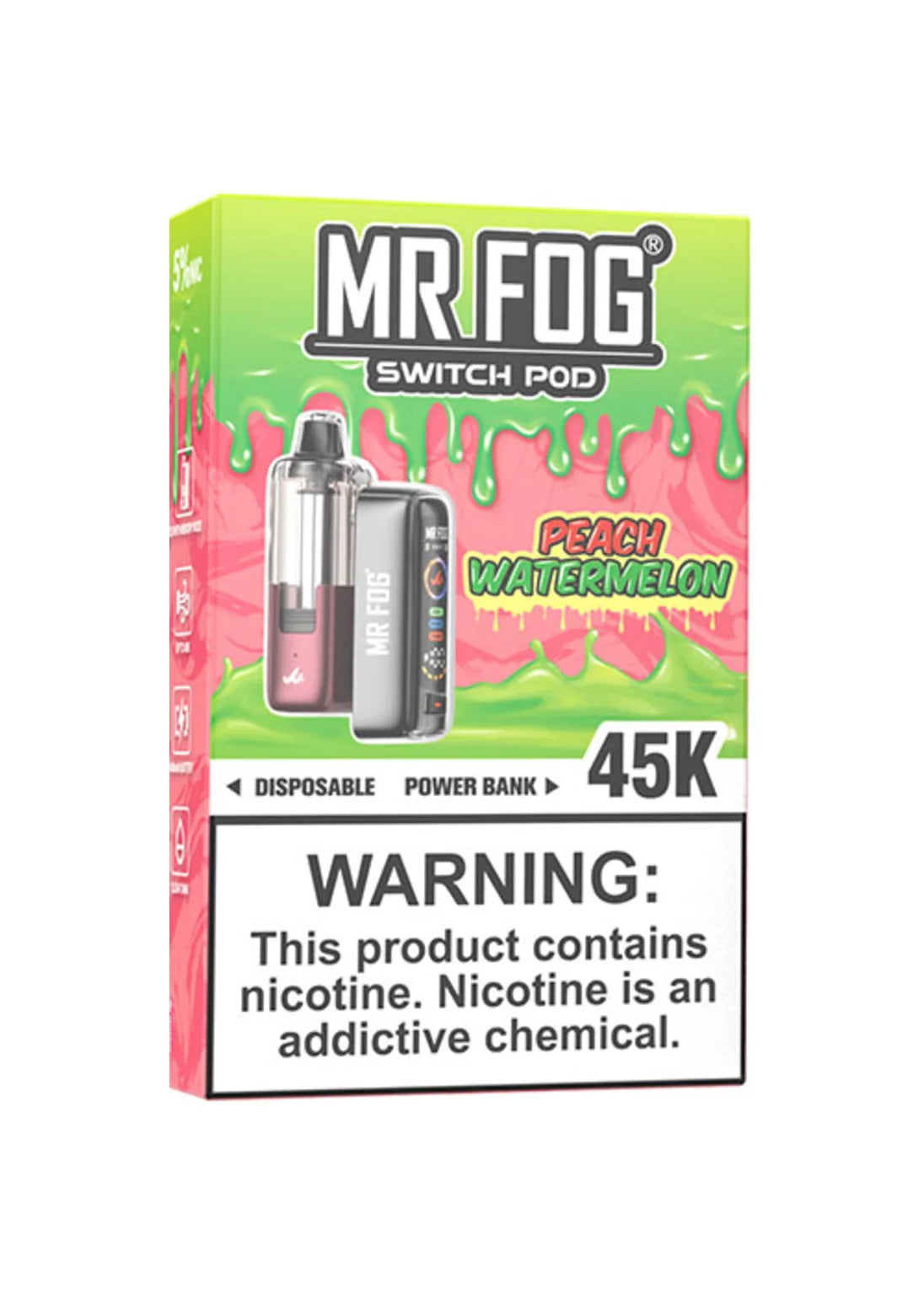 Mr Fog Switch Pod 45K Kit Peach Watermelon