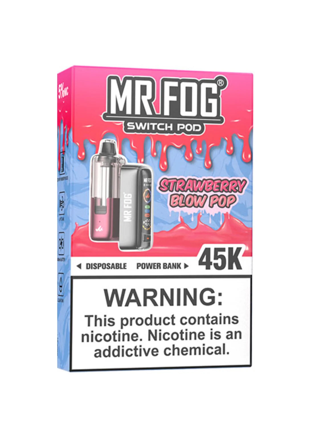 Mr Fog Switch Pod 45K Kit Strawberry Blow Pop