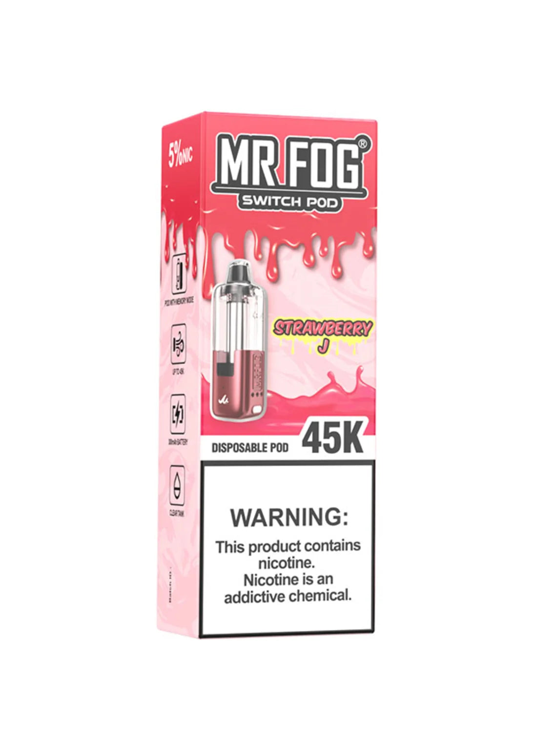 Mr Fog Switch Pod 45K Pod Strawberry J