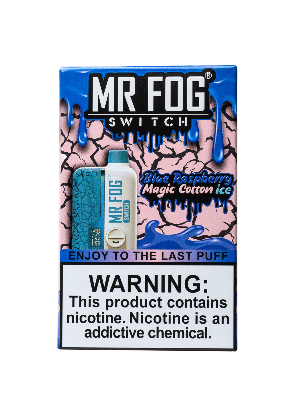 Mr Fog Switch SW15000 Blue Raspberry Magic Cotton Ice