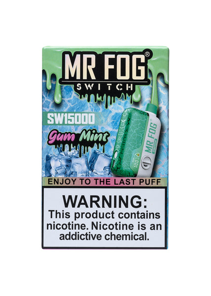 Mr Fog Switch 15000 Puffs Mr Fog Switch SW15000 Gum Mint Mr Fog Switch 15000 Puffs Mr Fog Switch SW15000 Gum Mint