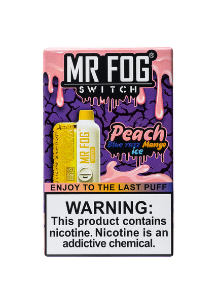 Mr Fog Switch SW15000 Peach Blue Razz Mango Ice | GetPop Mr Fog Switch SW15000 Peach Blue Razz Mango Ice | GetPop