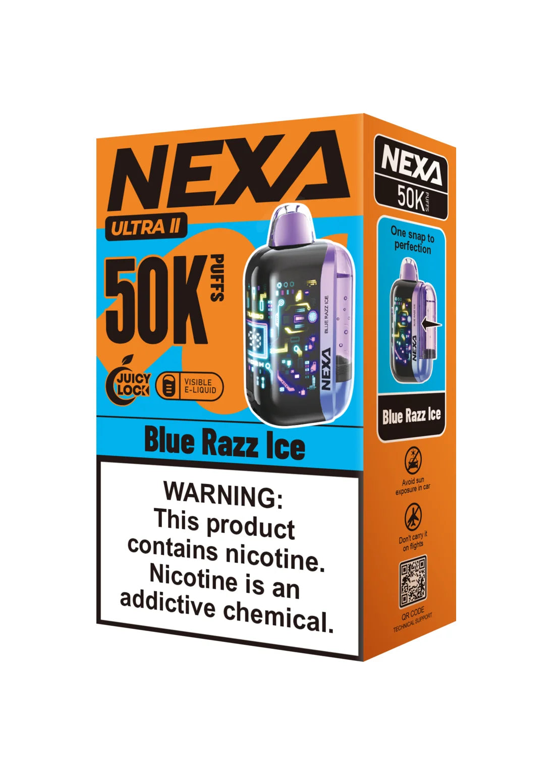 Nexa Ultra II 50K Blue Razz Ice