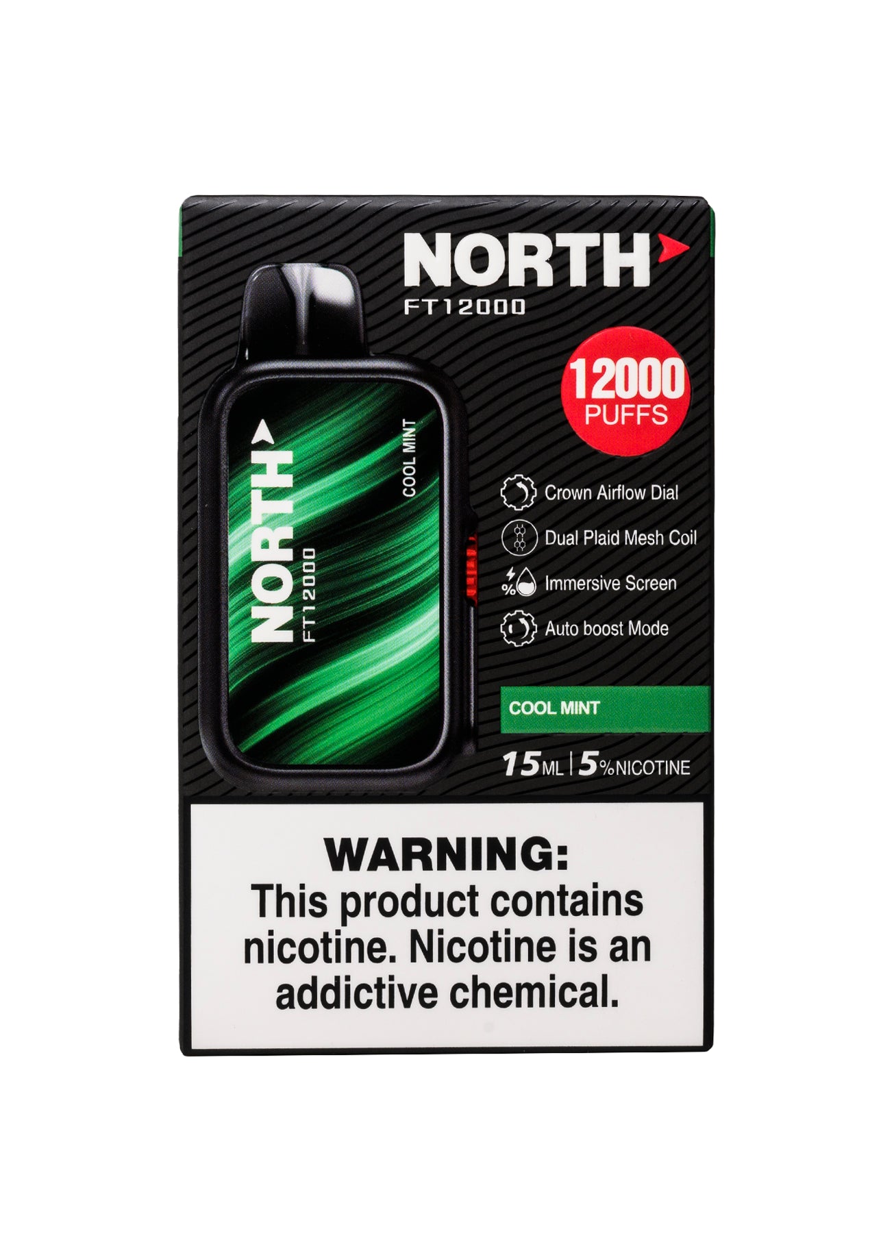 north vape flavors 12000 puffs North FT12000 Cool Mint