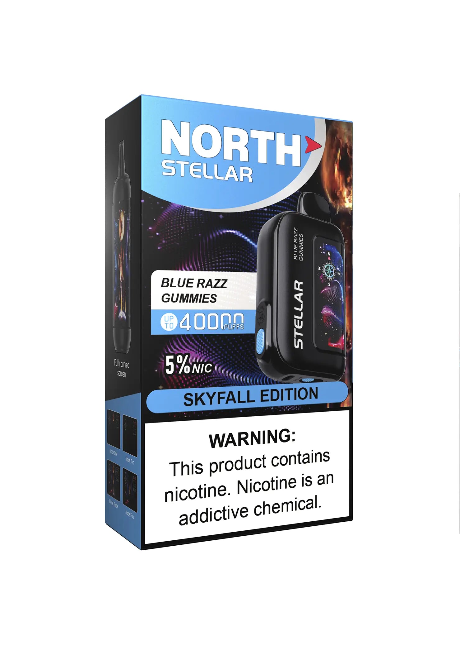 North Stellar 40K Blue Razz Gummies | GetPop