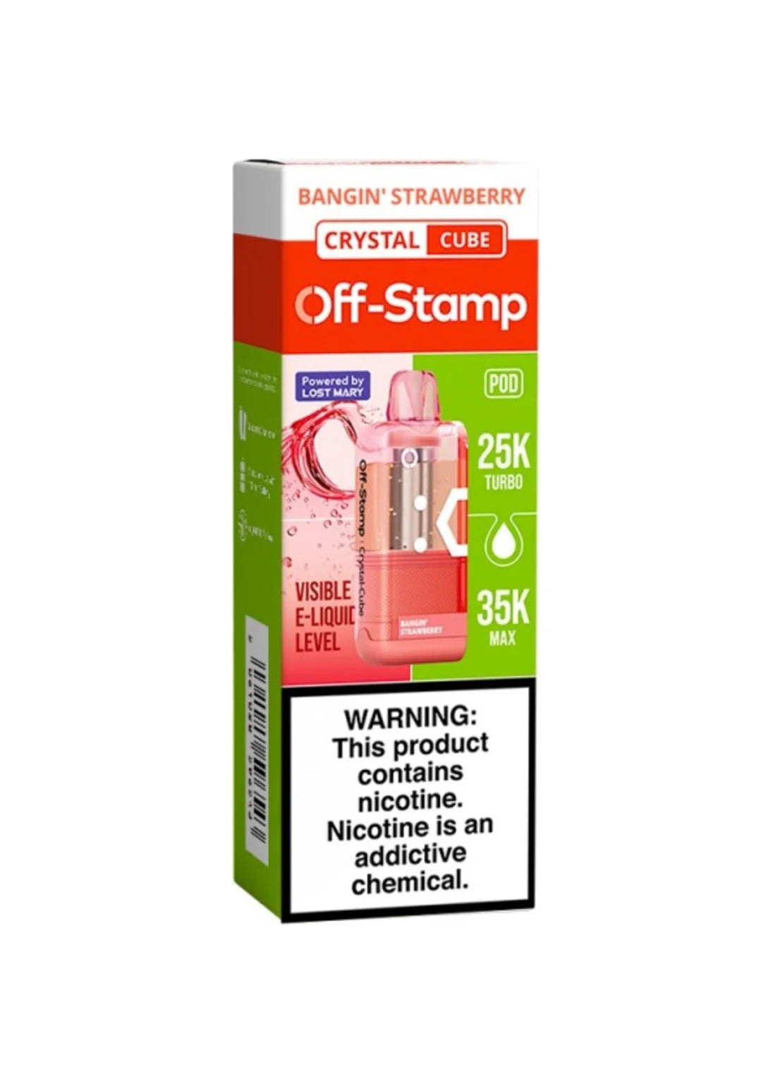 Off-Stamp Crystal Cube Pod Bangin Strawberry
