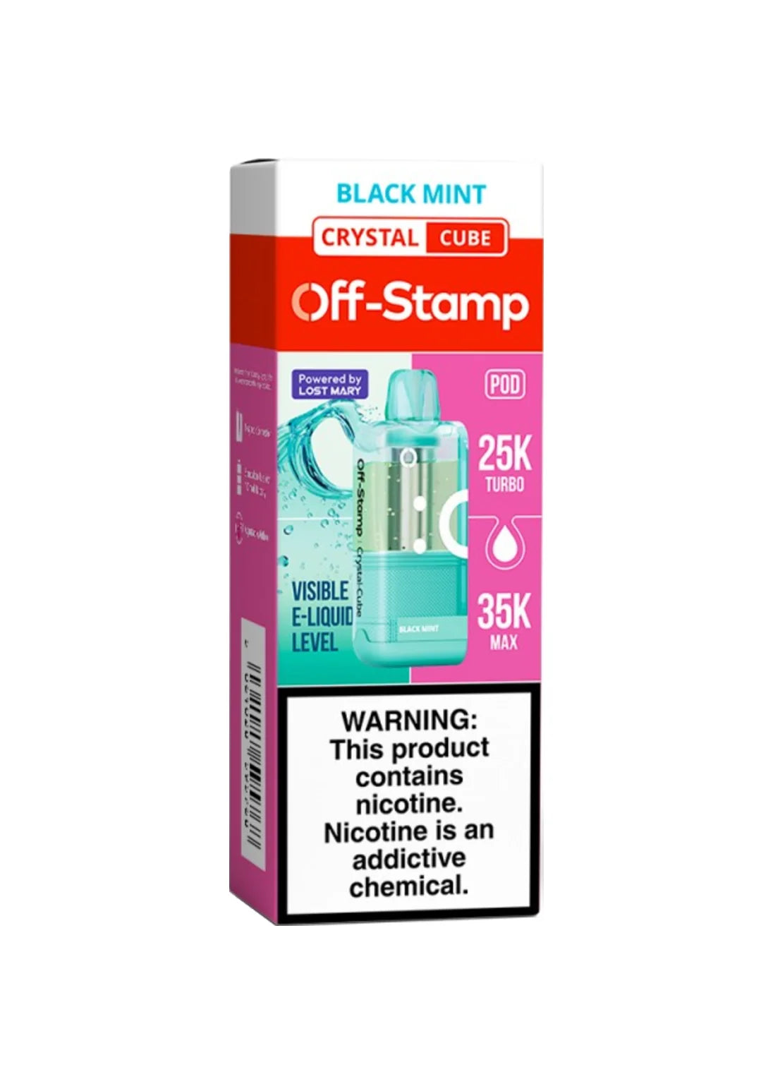 Off-Stamp Crystal Cube Pod Black Mint