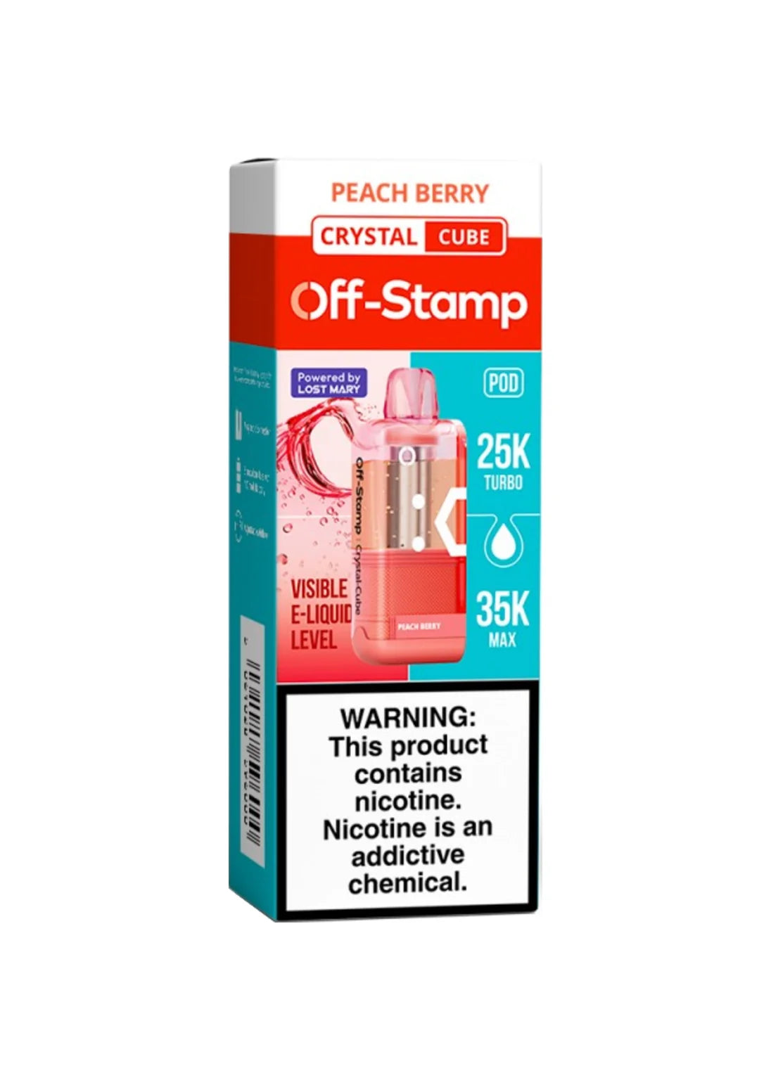 Off-Stamp Crystal Cube Pod Peach Berry