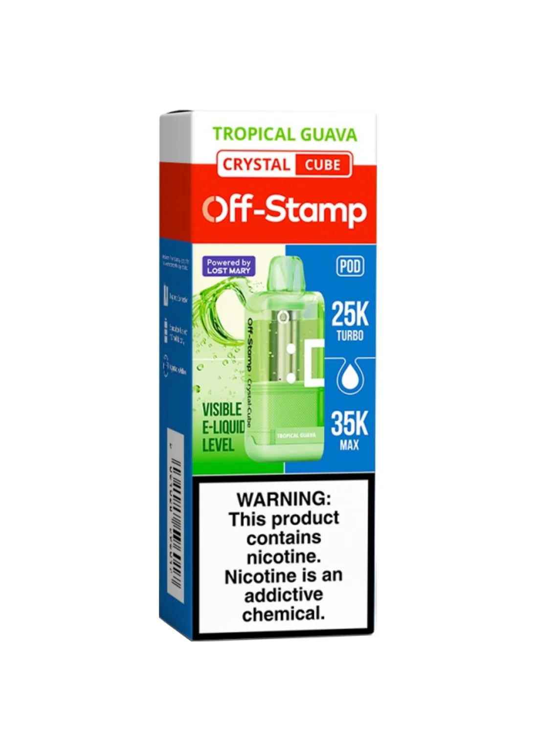 Off-Stamp Crystal Cube Pod Tropical Guava