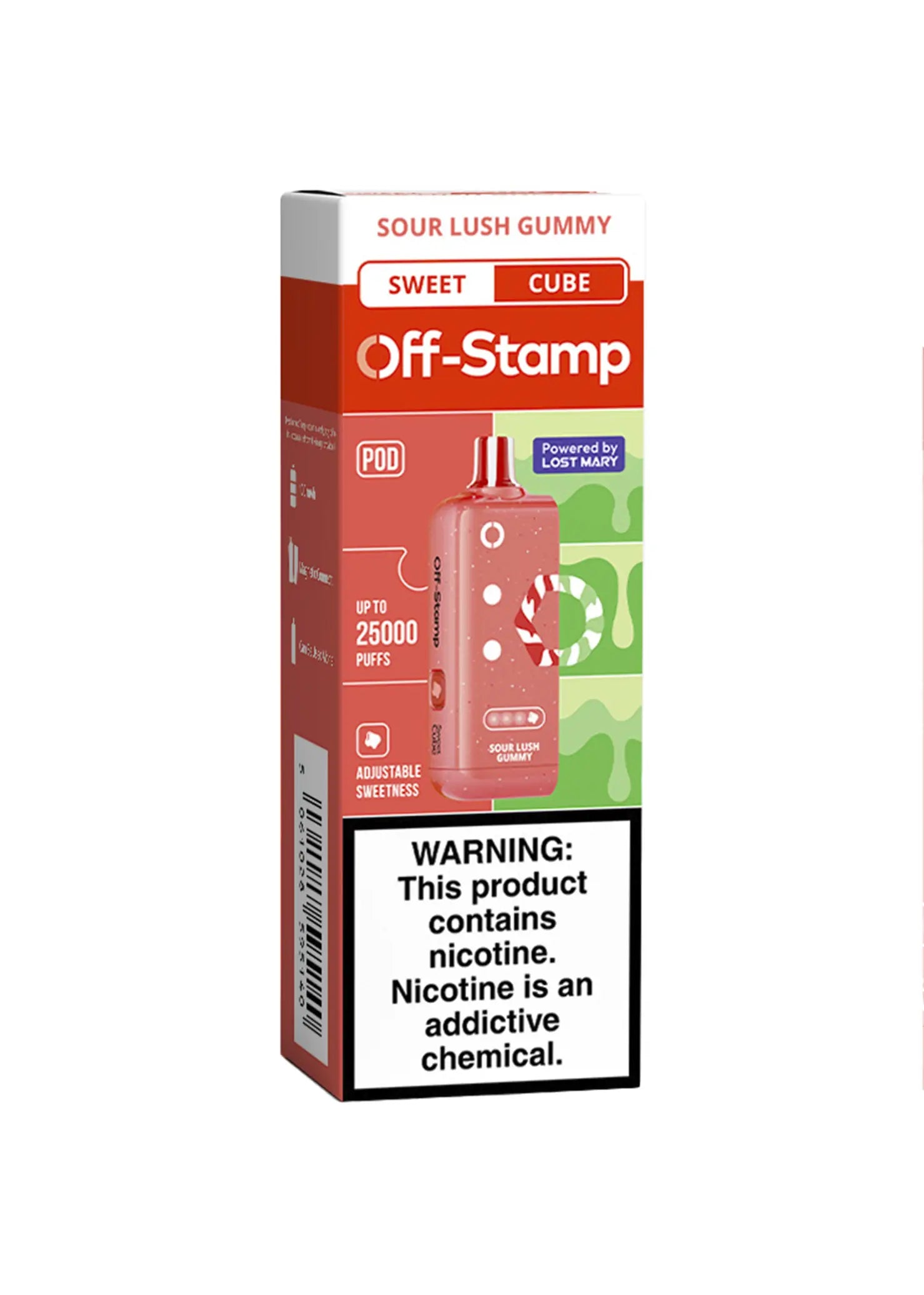 Off-Stamp Sweet Cube Pod Sour Lush Gummy