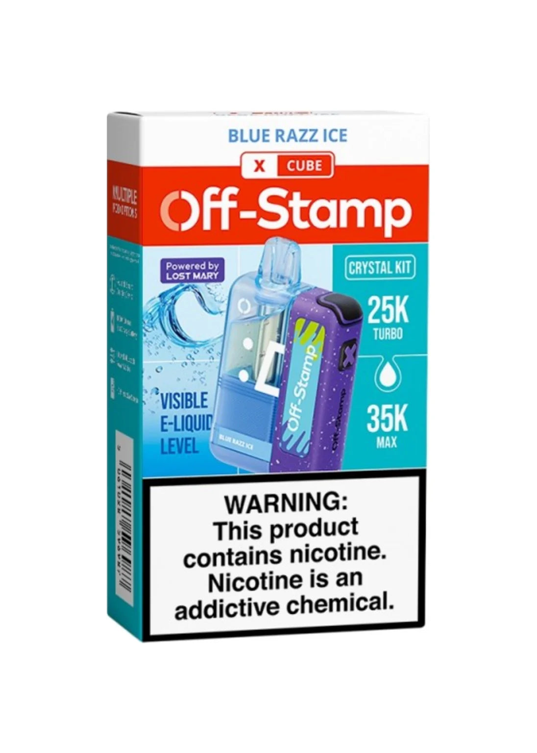 Off-Stamp X-Cube Kit Blue Razz Ice (Crystal Cube Edition)