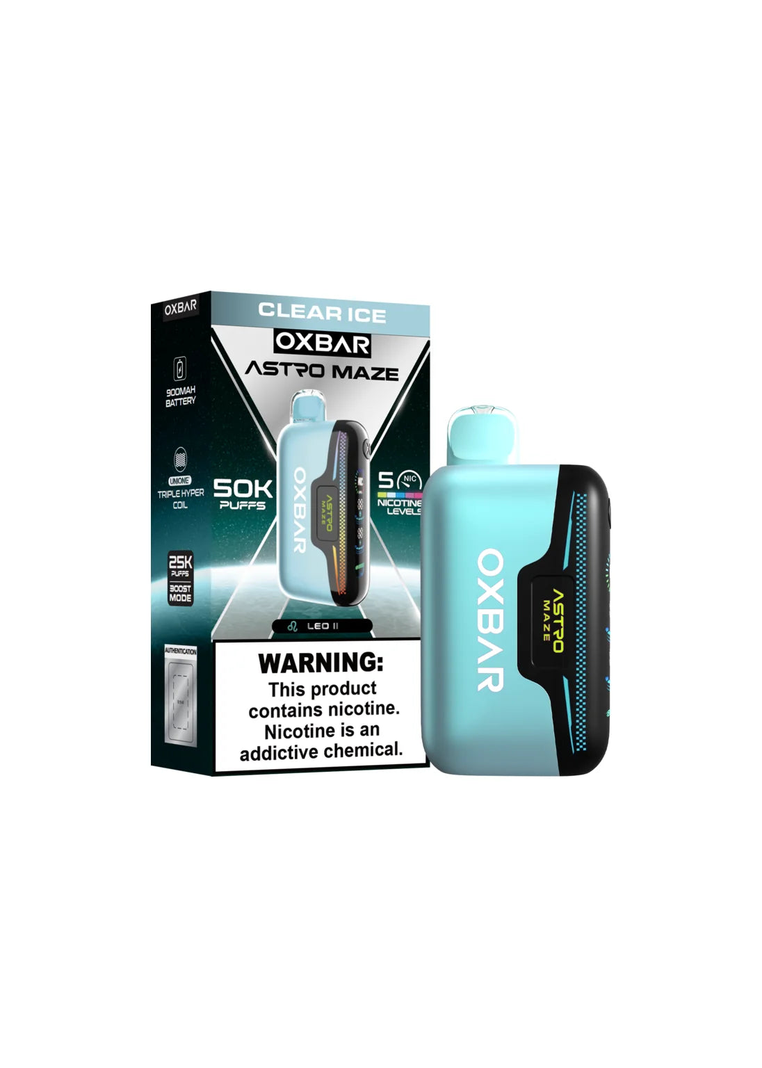 Oxbar Astro Maze 50K Clear Ice