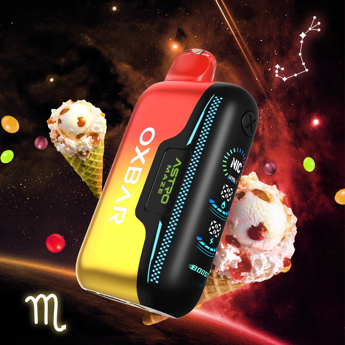 Oxbar Astro Maze 50K Fruity Pebz
