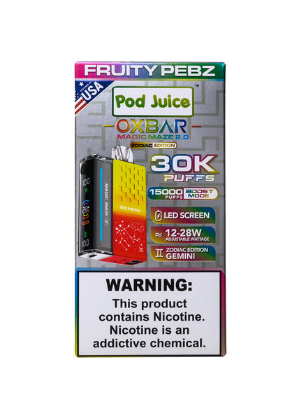b&z bar vape Oxbar Magic Maze 2 Fruity Pebz