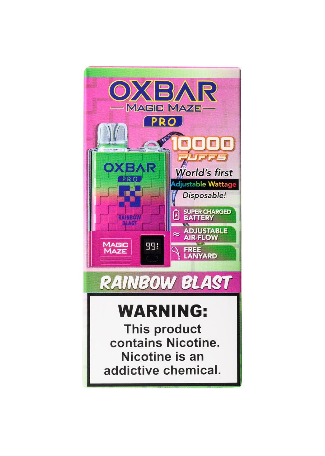 Oxbar Magic Maze Pro 10K Rainbow Blast | GetPop Oxbar Magic Maze Pro 10K Rainbow Blast | GetPop