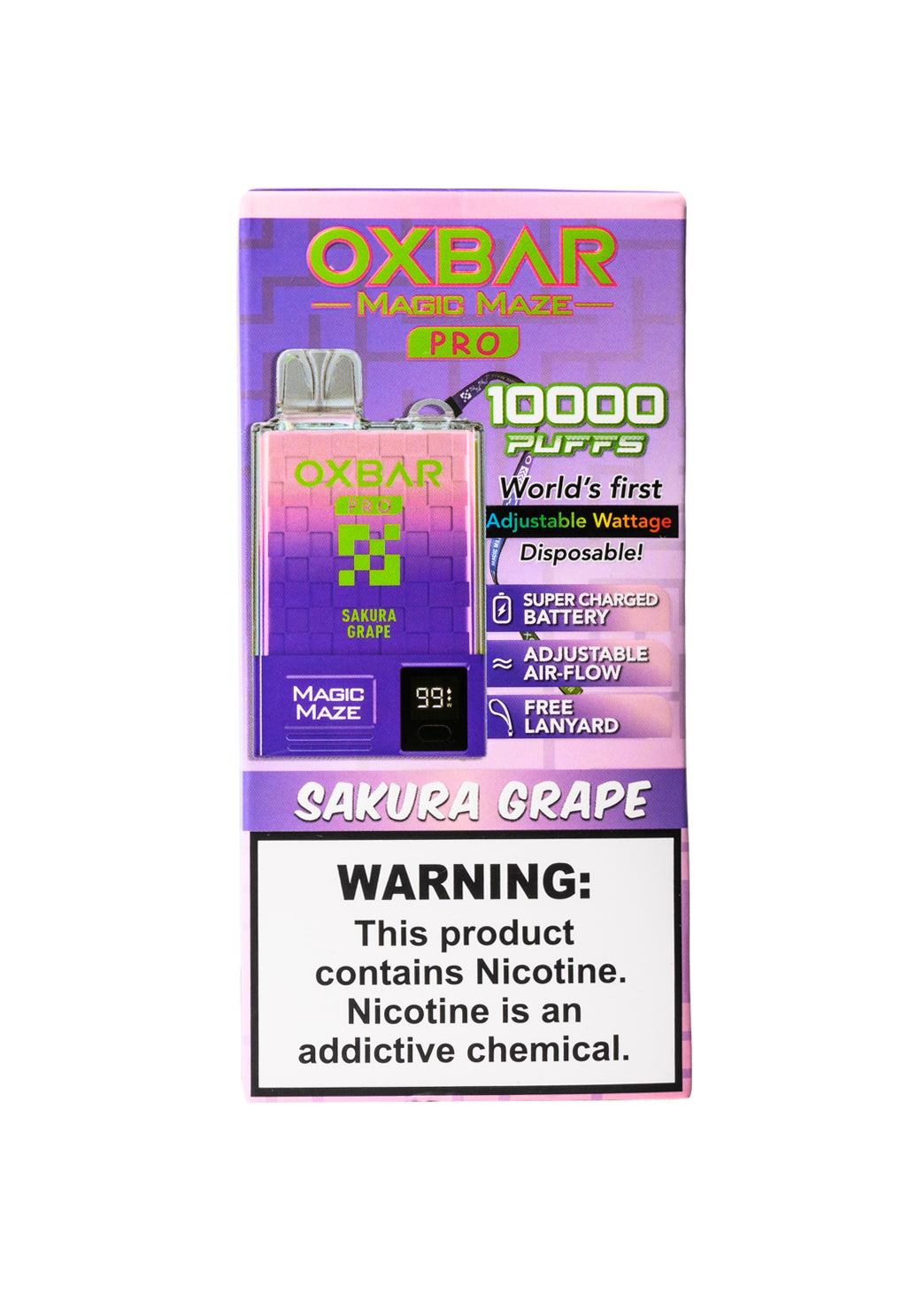 Oxbar Magic Maze Pro 10K Sakura Grape | GetPop Oxbar Magic Maze Pro 10K Sakura Grape | GetPop