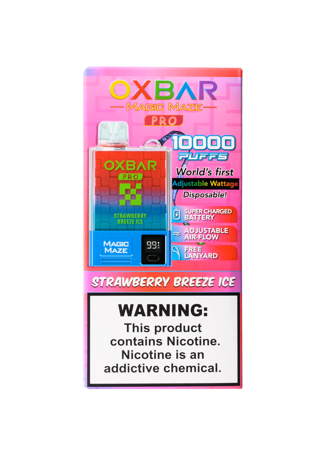 Oxbar Magic Maze Pro 10K Strawberry Breeze Ice