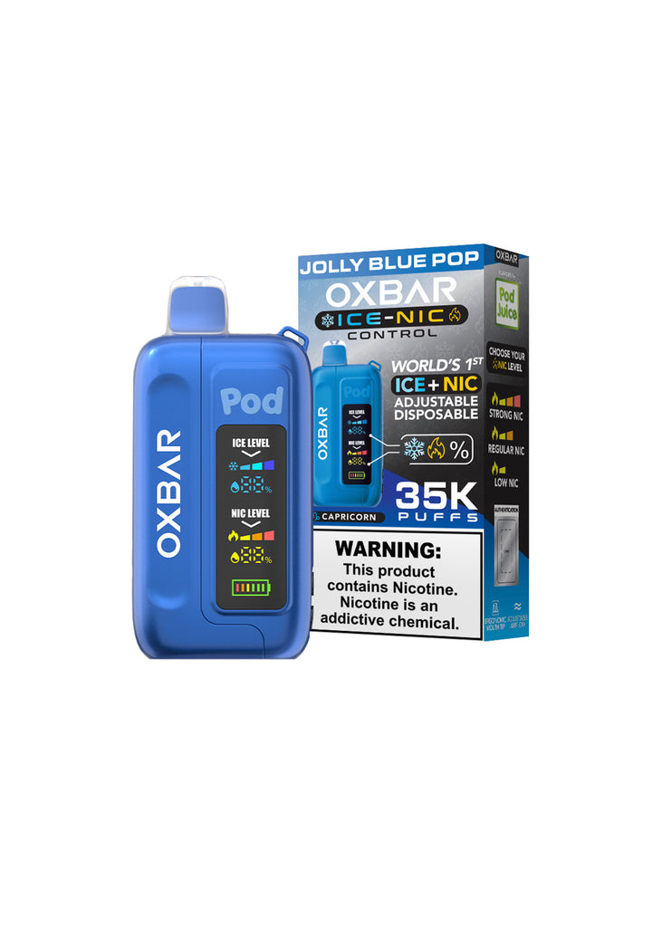 Oxbar x Pod Juice Ice-Nic Control 35K Jolly Blue Pop (Capricorn)