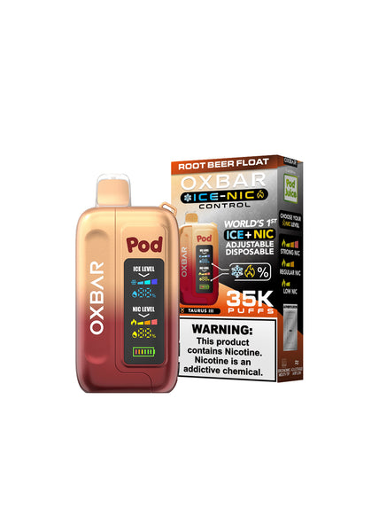 Oxbar x Pod Juice Ice-Nic Control 35K Rootbeer Float | GetPop Oxbar x Pod Juice Ice-Nic Control 35K Rootbeer Float | GetPop