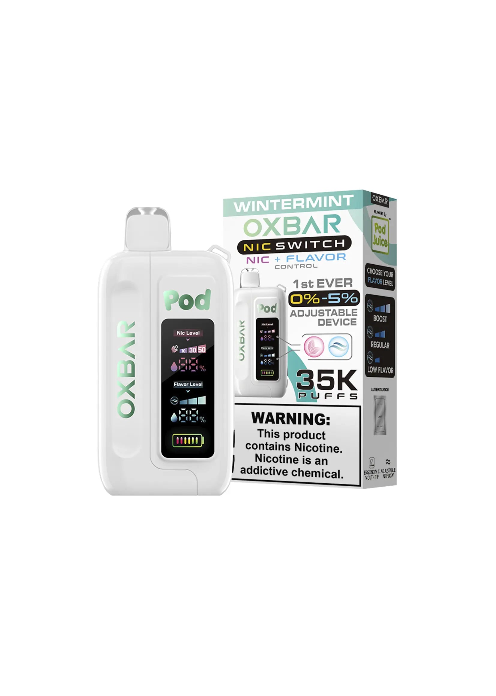 Oxbar x Pod Juice Nic Switch 35K Wintermint