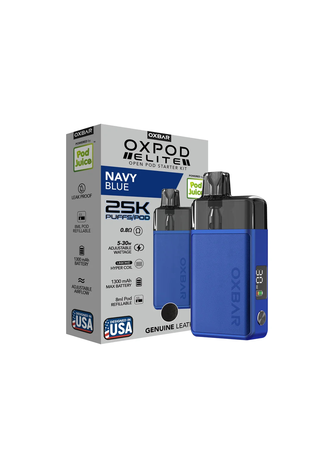 Oxbar x Pod Juice Oxpod Elite Pod Kit Navy Blue