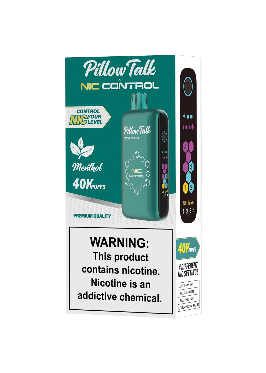 Pillow Talk Nic Control NC40000 Menthol