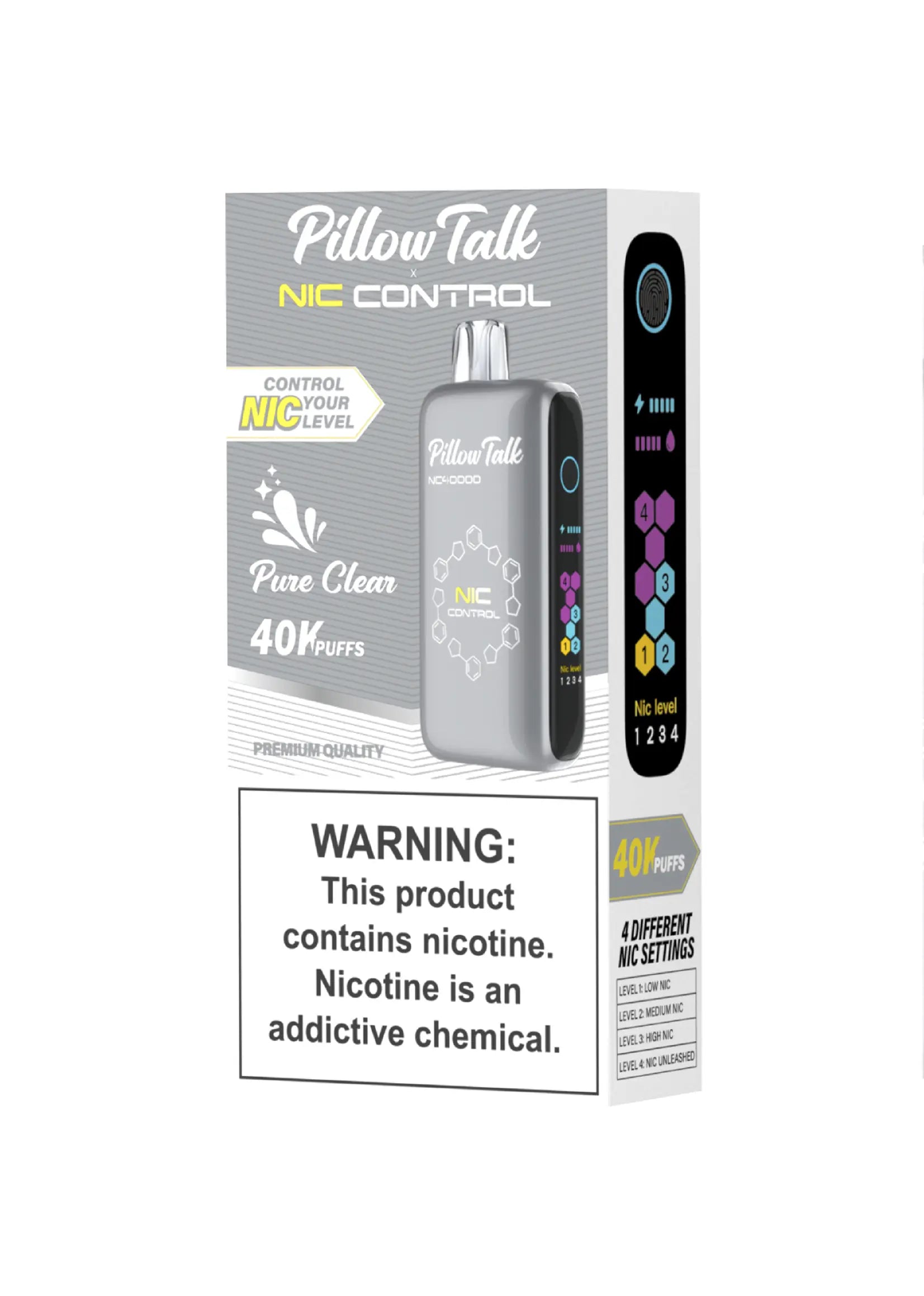 Pillow Talk Nic Control NC40000 Pure Clear