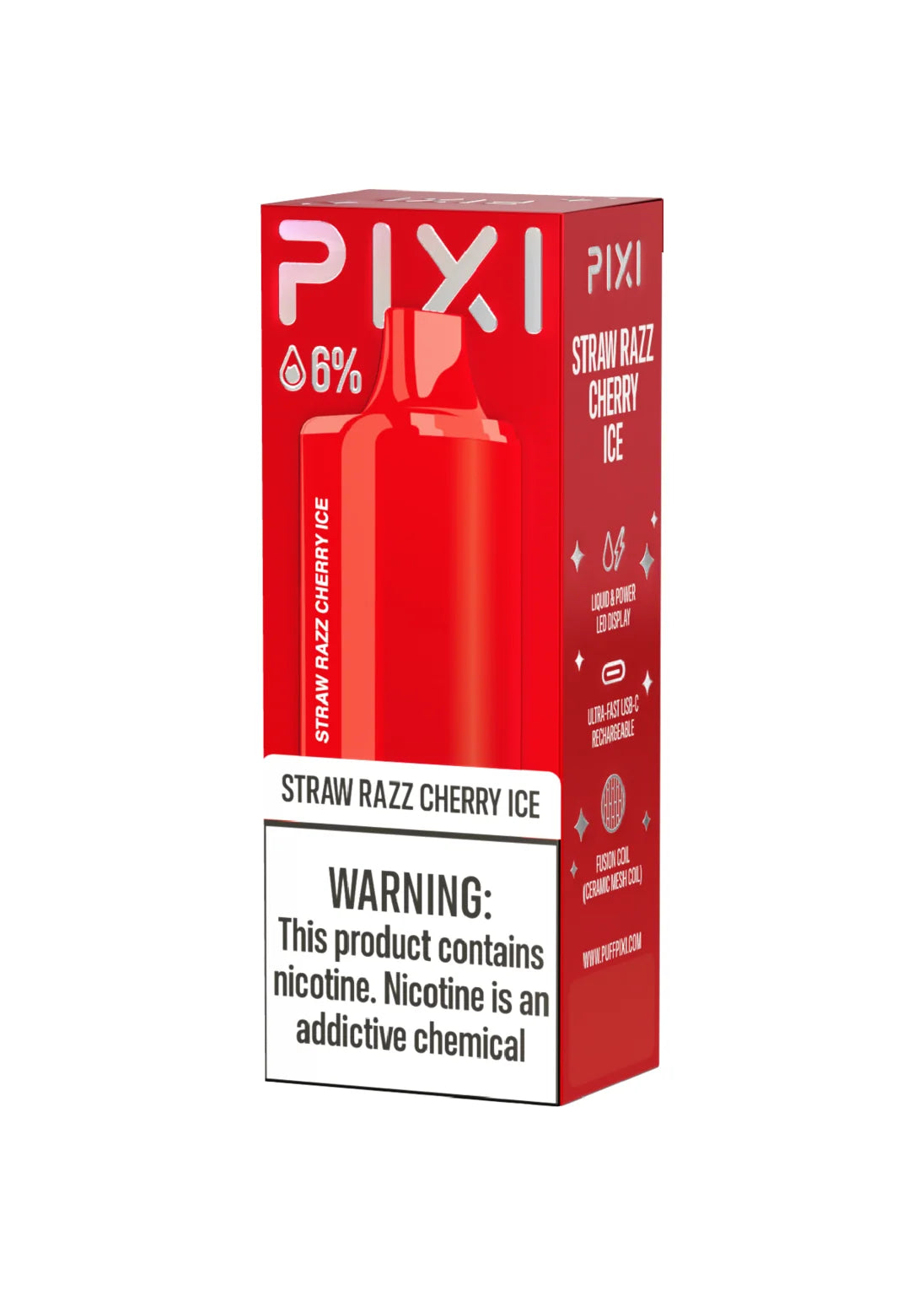 PIXI 10K Straw Razz Cherry Ice