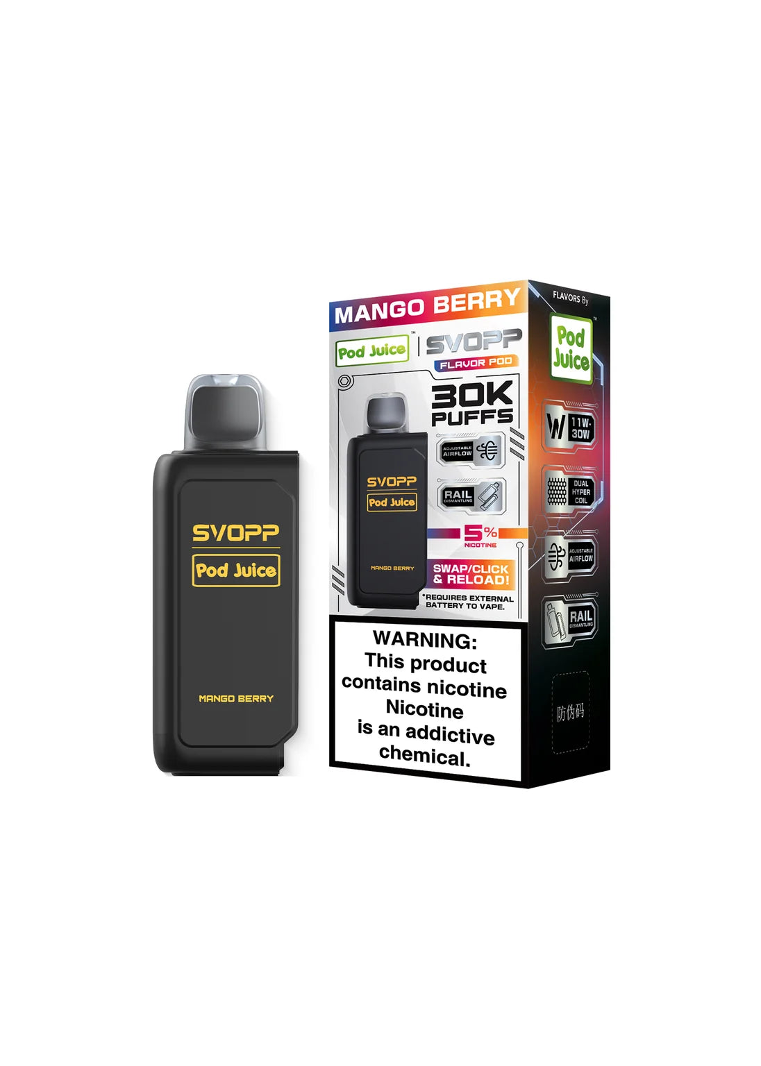 Pod Juice SVOPP 30K Flavor Pod Mango Berry