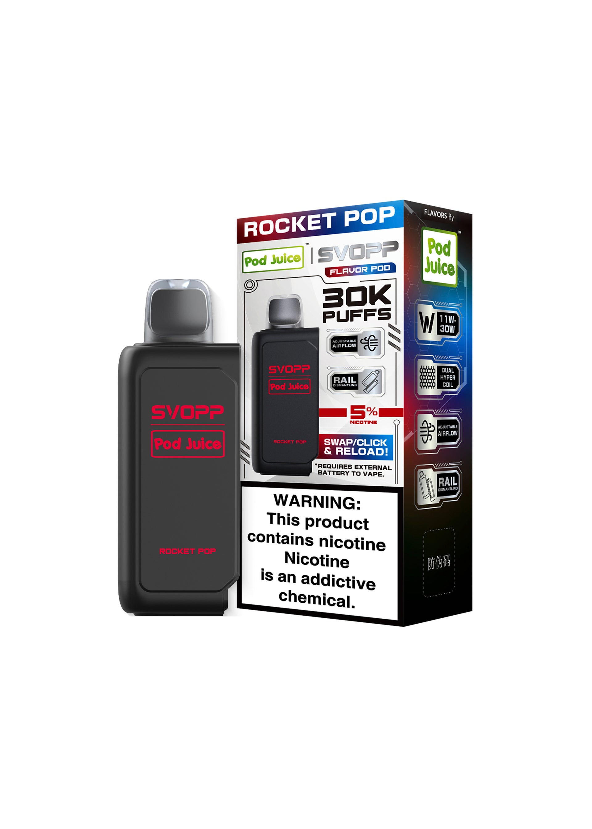 rocket pop vape juice Pinup Vapors 120ml | Betty main image 1