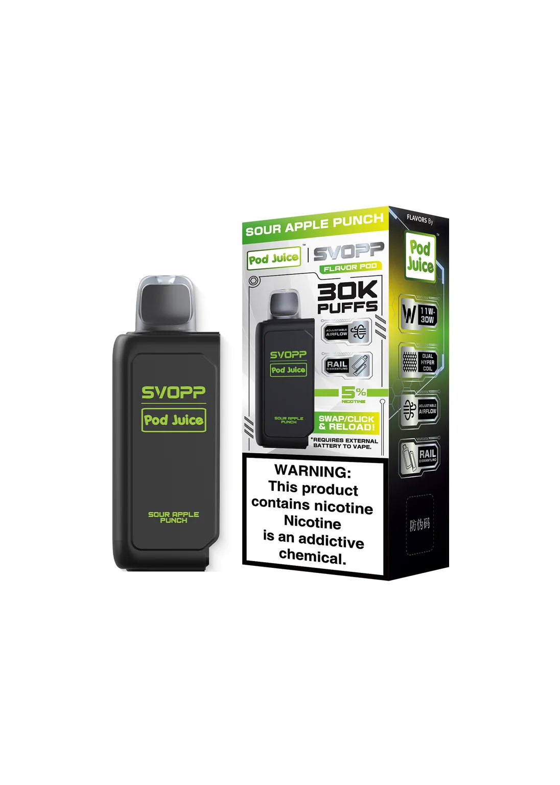 Pod Juice SVOPP 30K Flavor Pod Sour Apple Punch