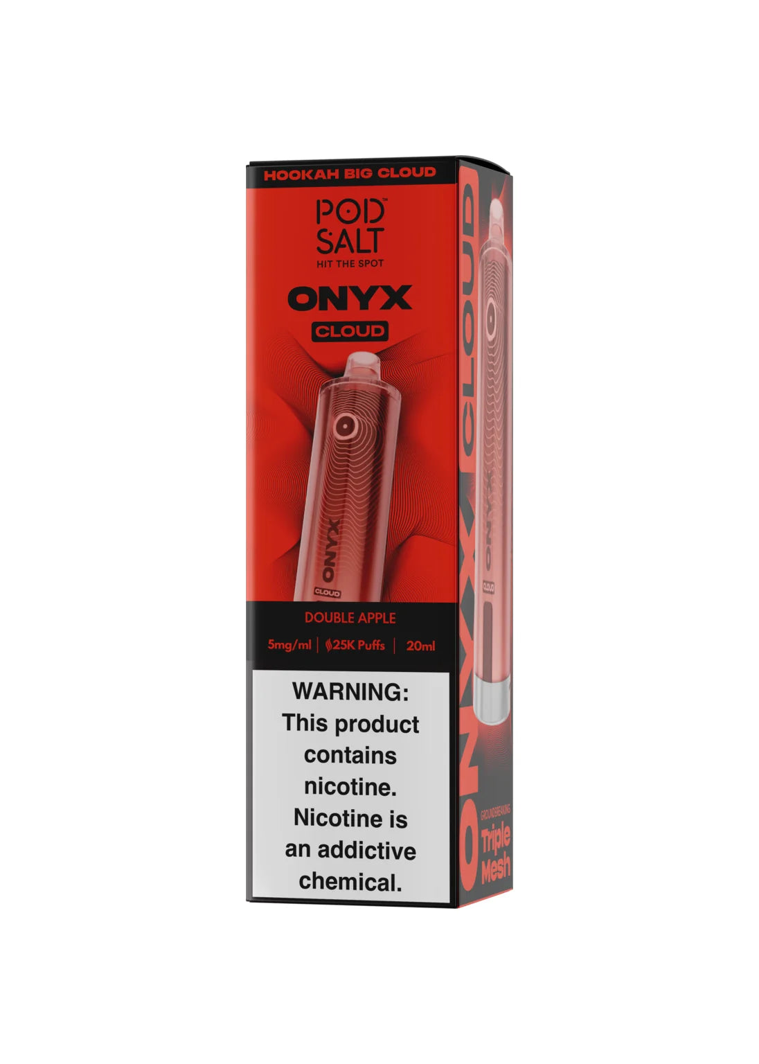 Pod Salt Onyx Cloud 25K Double Apple product packaging