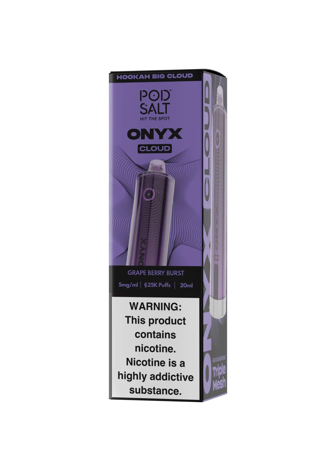 Pod Salt Onyx Cloud 25K Grape Berry Burst product packaging