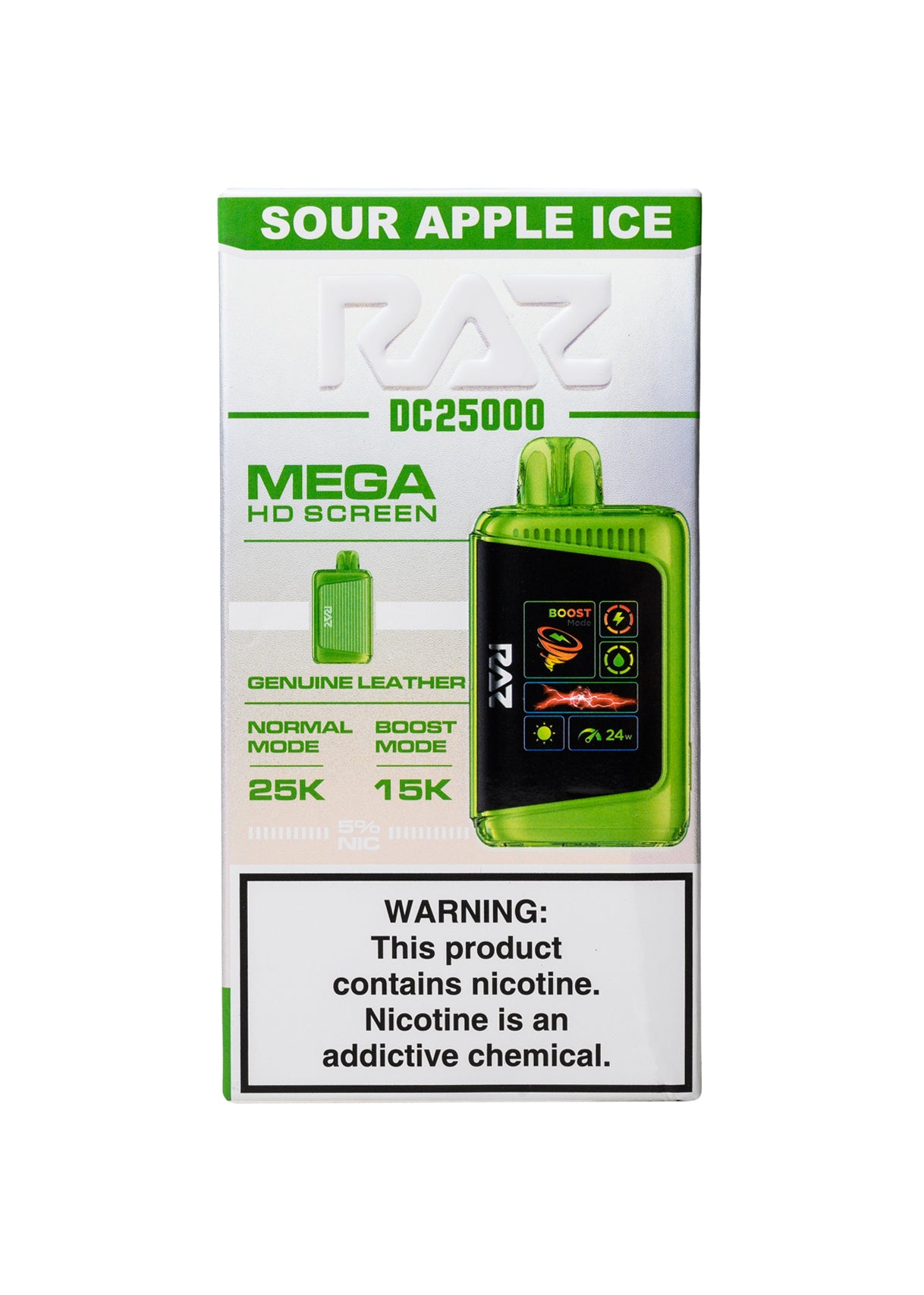 RAZ DC25000 Sour Apple Ice | GetPop RAZ DC25000 Sour Apple Ice | GetPop