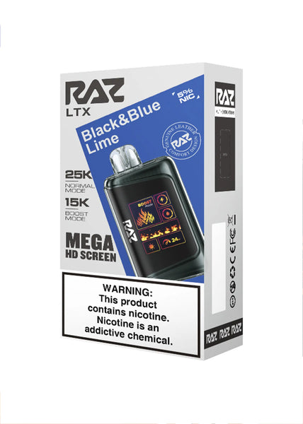 RAZ LTX 25K Black and Blue Lime | GetPop RAZ LTX 25K Black and Blue Lime | GetPop