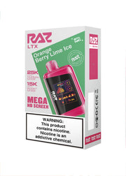 RAZ LTX 25K Orange Berry Lime Ice | GetPop RAZ LTX 25K Orange Berry Lime Ice | GetPop