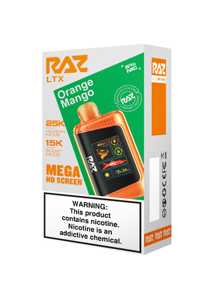 RAZ LTX 25K Orange Mango | GetPop RAZ LTX 25K Orange Mango | GetPop