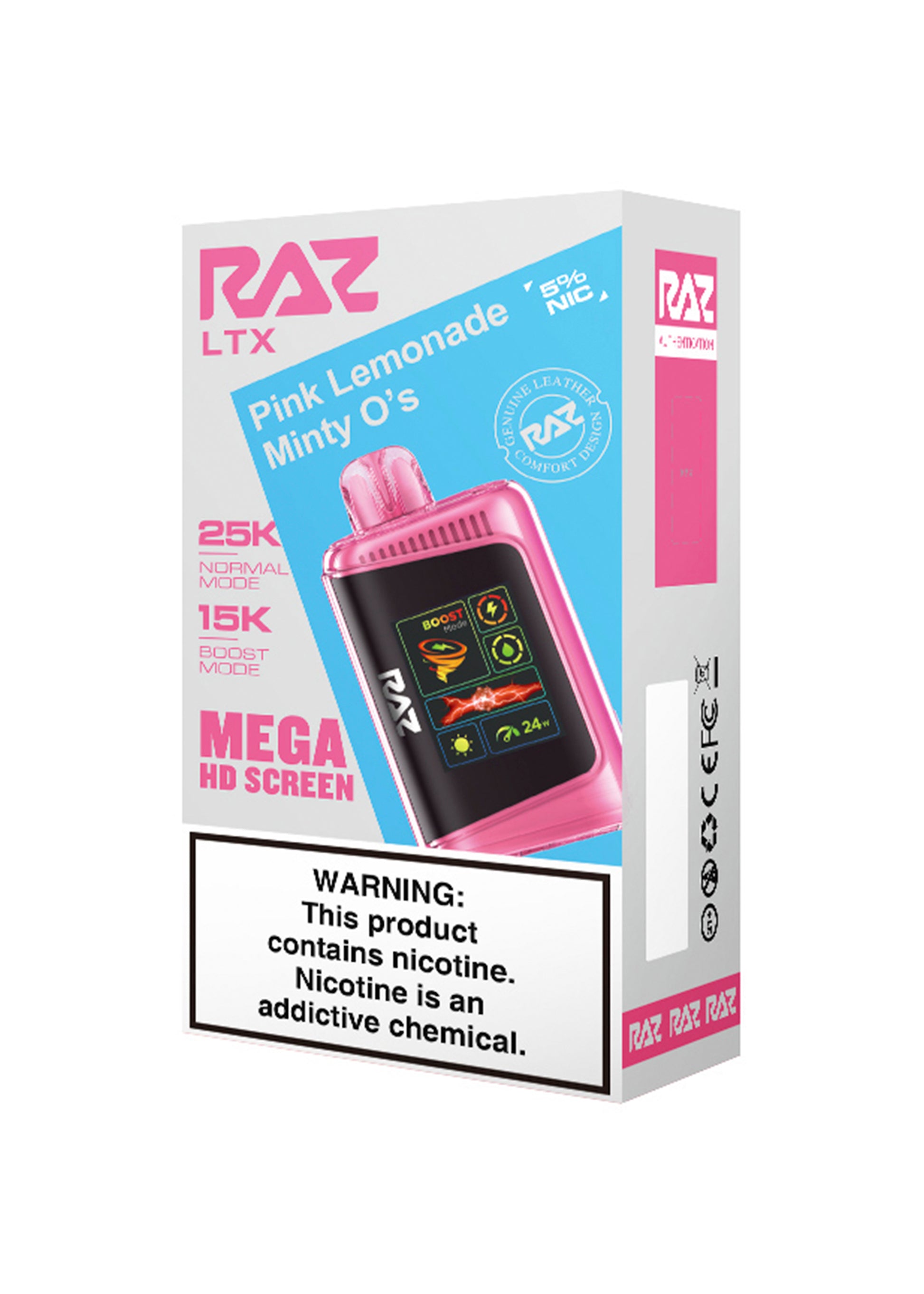 RAZ LTX 25K Pink Lemonade Minty O's | GetPop RAZ LTX 25K Pink Lemonade Minty O's | GetPop