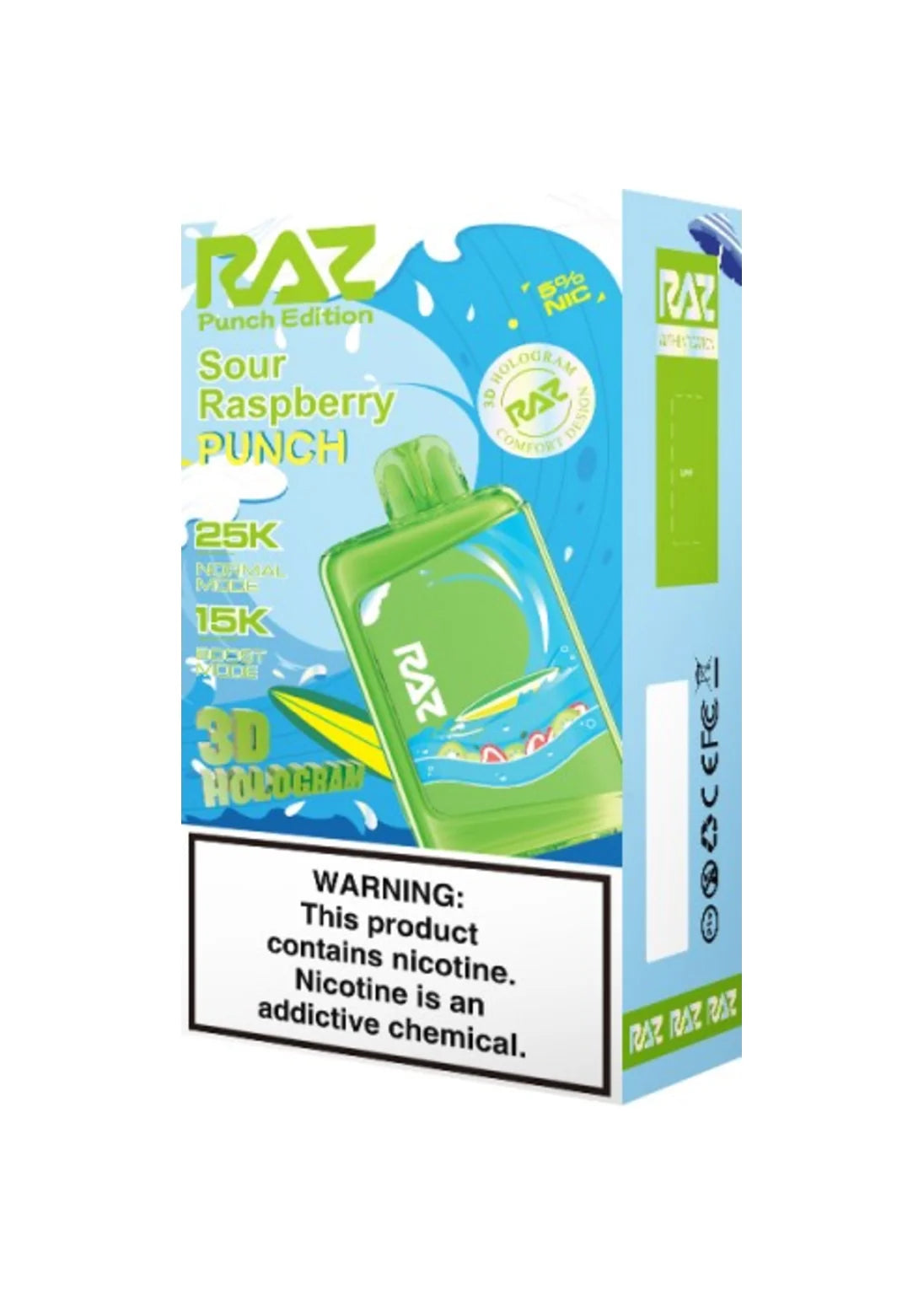 RAZ LTX 25K Sour Raspberry Punch (Hologram Edition)