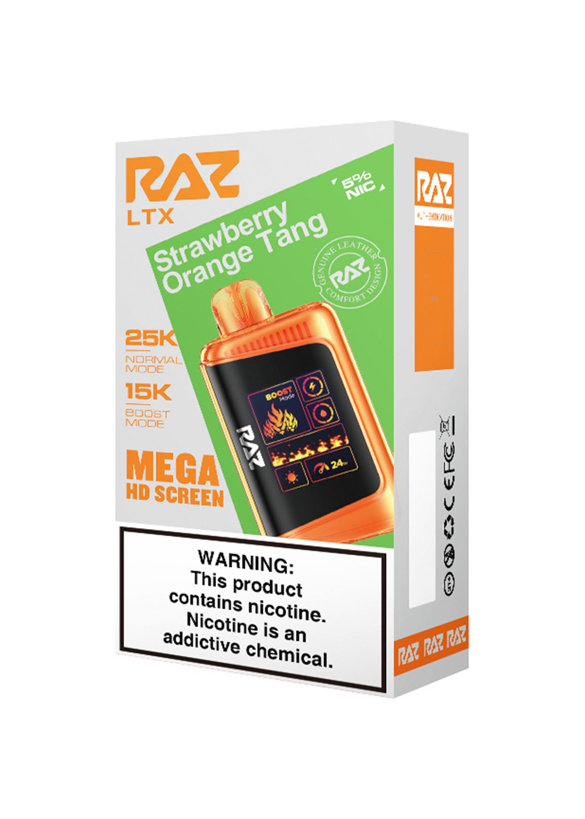 RAZ LTX 25K Strawberry Orange Tang | GetPop RAZ LTX 25K Strawberry Orange Tang | GetPop