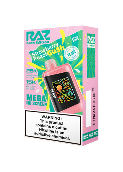 RAZ LTX 25K Strawberry Peach Gush | GetPop RAZ LTX 25K Strawberry Peach Gush | GetPop