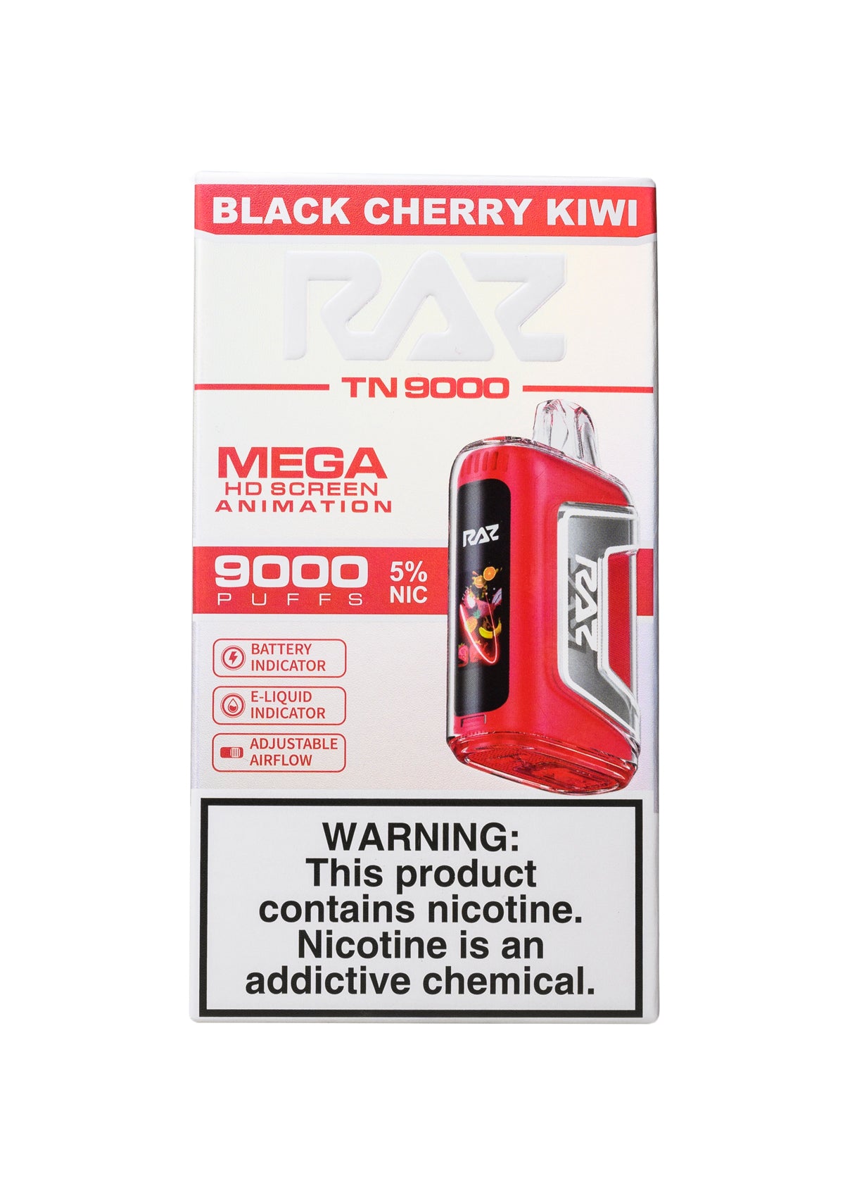 RAZ TN9000 Black Cherry Kiwi | GetPop RAZ TN9000 Black Cherry Kiwi | GetPop