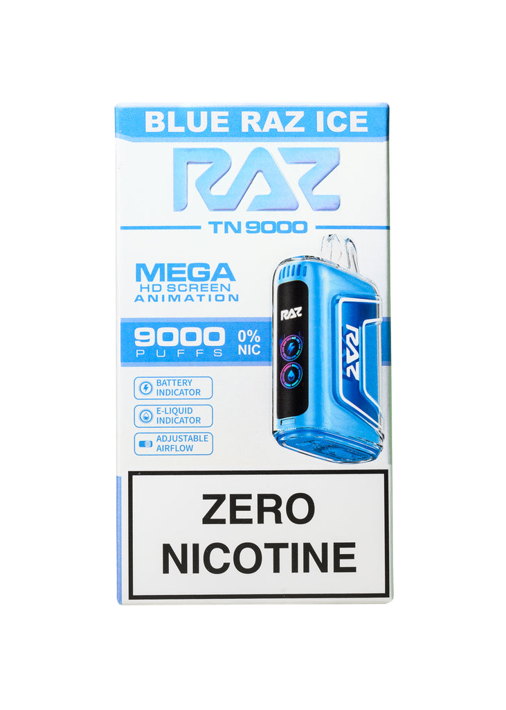 RAZ TN9000 ZERO Blue Raz Ice 0%