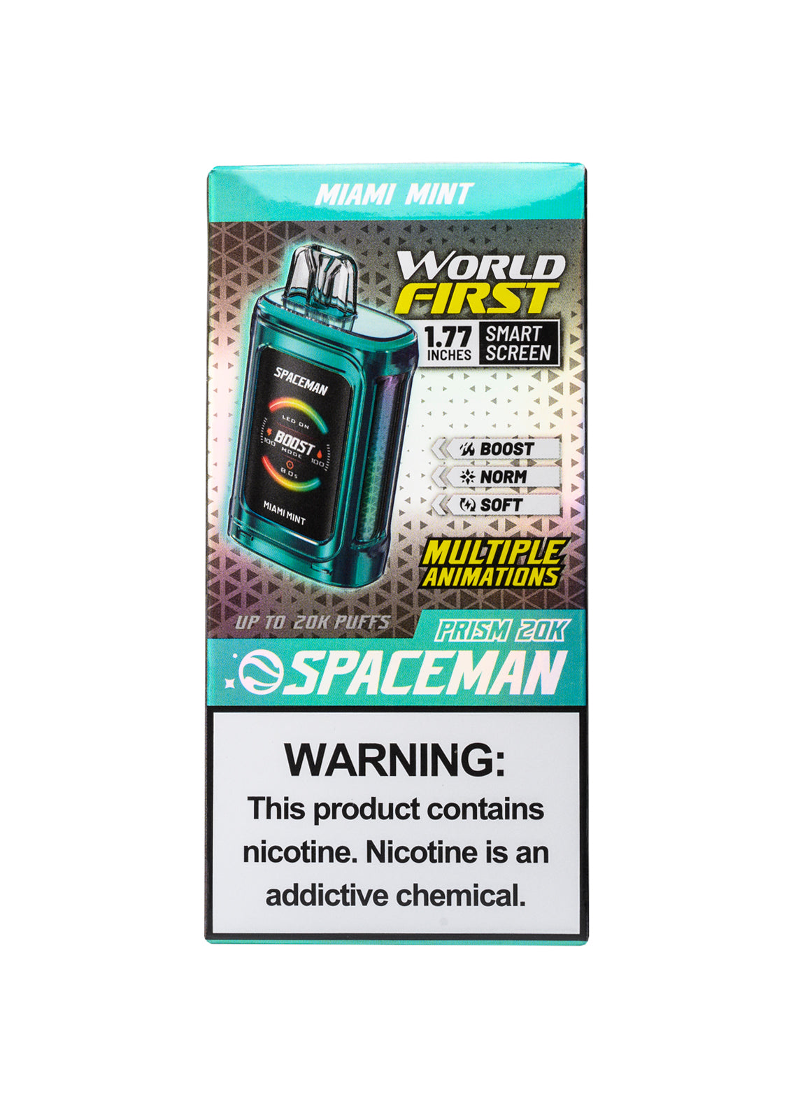 SMOK Spaceman Prism 20K Miami Mint | GetPop SMOK Spaceman Prism 20K Miami Mint | GetPop